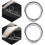 2Pcs Car Front Fog Lamp Light Cover Decoration Rin 4