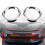 2Pcs Car Front Fog Lamp Light Cover Decoration Rin 3