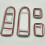 Car Silver Door Window Lift Switch Armrest Cover B 5