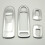 Car Silver Door Window Lift Switch Armrest Cover B 4
