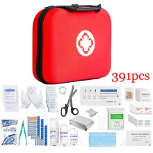 391pcs Jumbo First Aid Kit with Emergency Bag