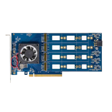 PCIe 4.0 to M.2 NVME 8-Disk Expansion Card PEX8804