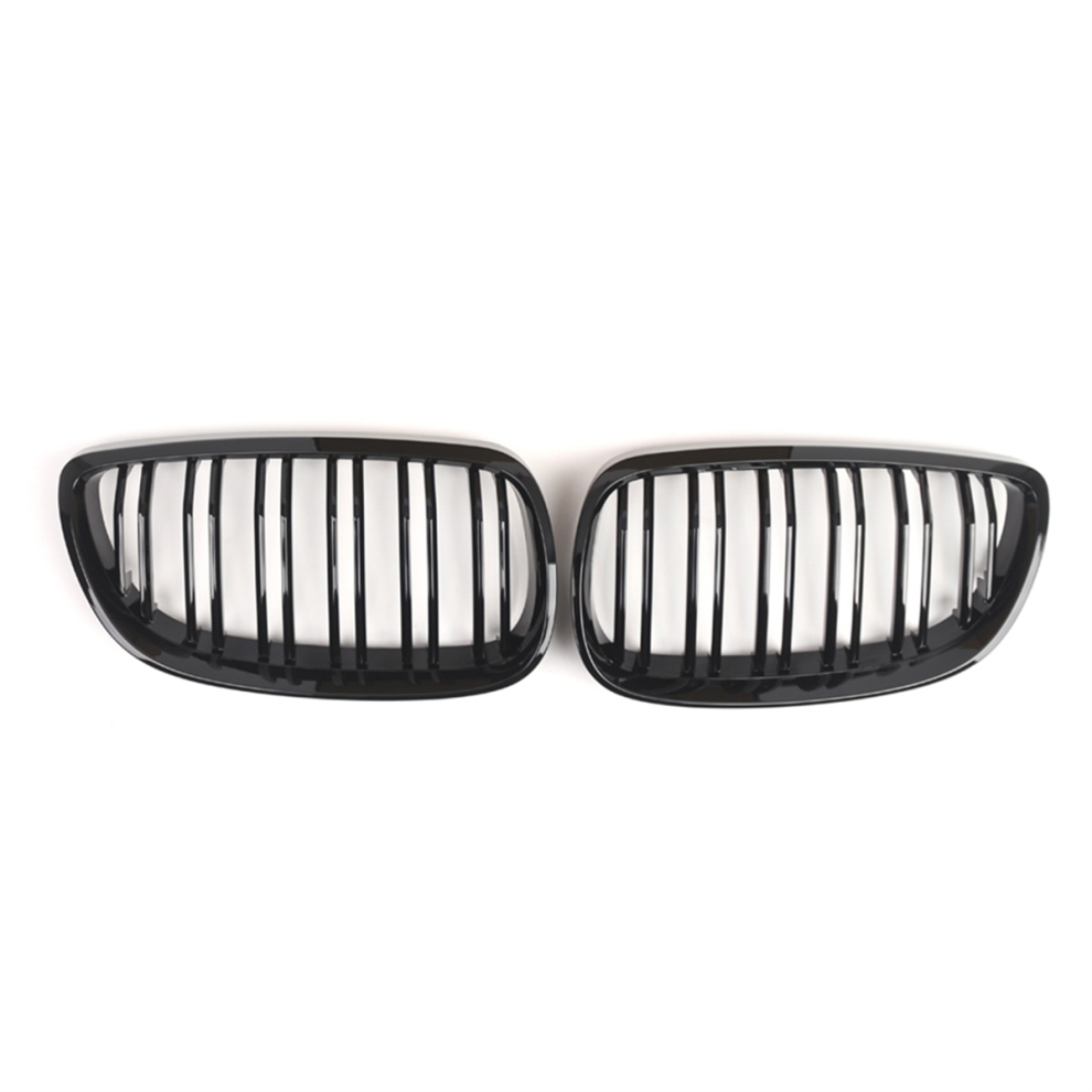 Gloss Front Kidney Grill Hood Double Lines G Black 4852293155563