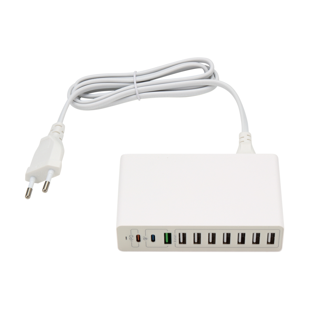 65W Usb Charger Station 10Port Desktop Fast For Mu 4852293156720