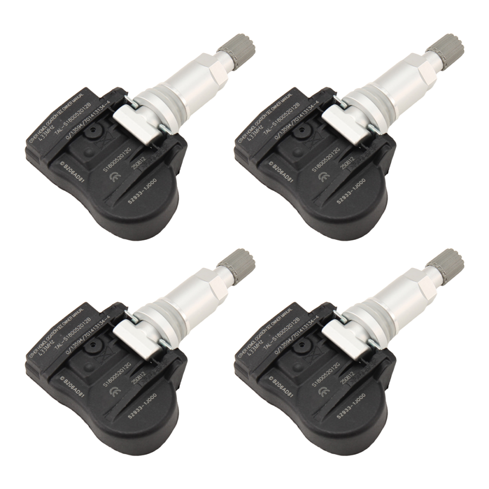 4Pcs 433Mhz Tpms Tire Pressure Monitor System 5293 4852293156591