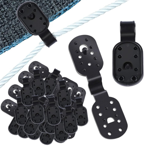 50Pcs Shade Cloth Heavy Duty Lock Grip,Removable & 2