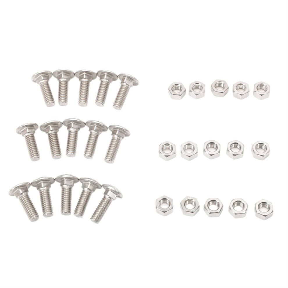 Bumper Bolts And Nuts Kit 4A00080-A For 1964-1967 4852293156508
