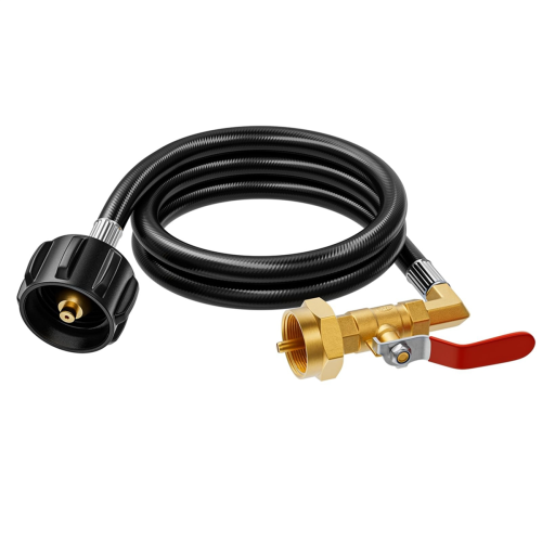 Propane Refill Adapter for 1 Lb Tanks, 3.5 FT Tank