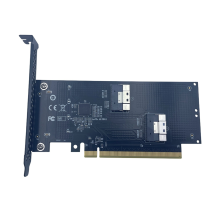 2Port PCIE 4.0 16X auf SlimSAS SFF-8654 Automotive-Adapter