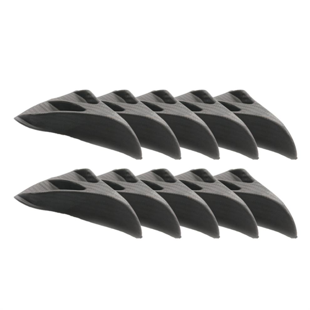 10Pcs Universal Carbon Fiber Fin Kit Car Roof Wing 4852293172485