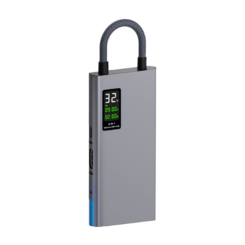 Usb C Hub With Lcd Display Type Multiport Adapter 4852293175226