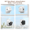 3MP 2K Window Camera with Color Night Vision,Dual 6