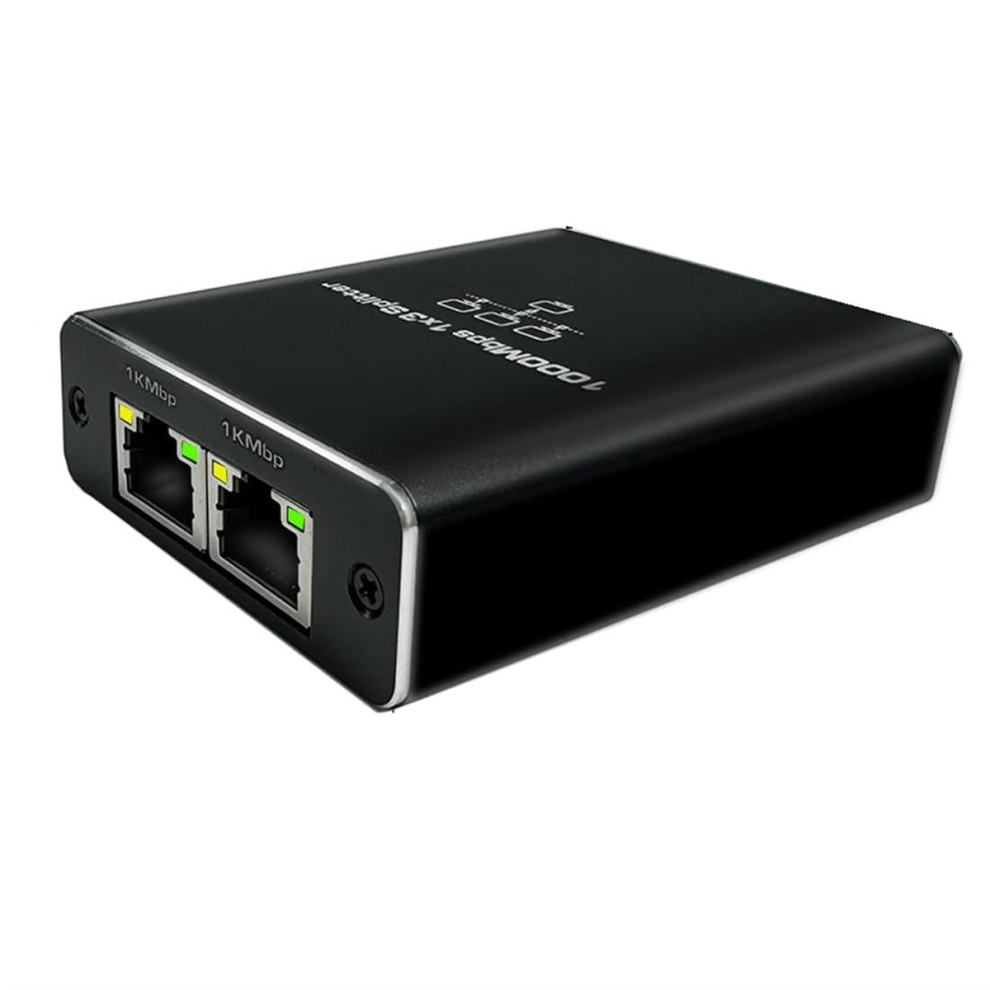 Gigabit Ethernet Splitter High Speed 1 To 3, 1000M 4852293176742