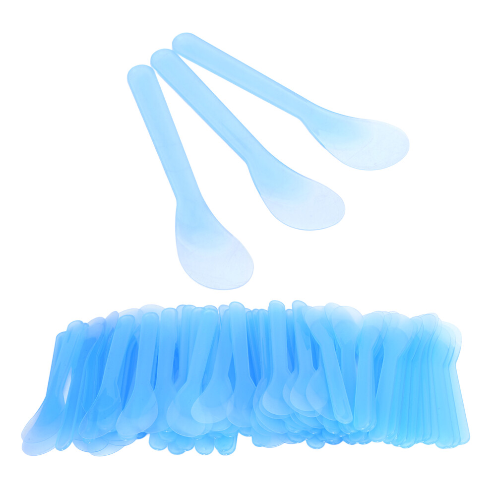 100pcs Cosmetic Spatula Plastic Disposable Hair