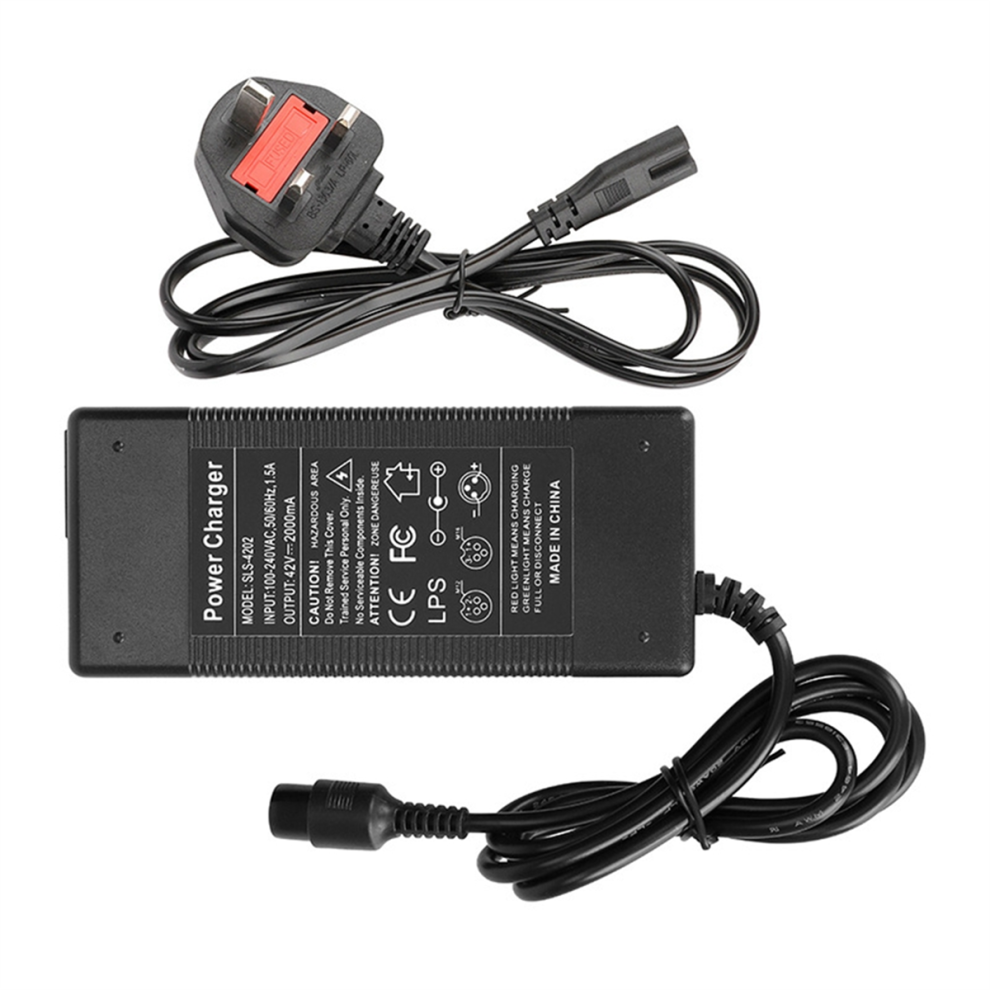 42V 2A Electric Scooter Charger Battery Power Adap Red/Light/Green 4853917012545
