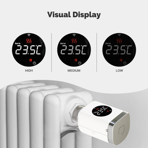 Smart WiFi Thermostatic Radiator Valve TRV Program 2