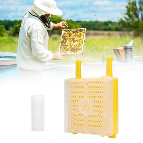 Queen Rearing Kit Plastic Bee Breeding Set Cage 1