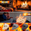 Halloween Fire Pit Skull Imitation Human Bonfire A 4
