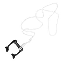 Freitauch-Nasalclip Schwimm-Nasenstopfen mit Anti-Verlust-Band für Tauch-Anfängertraining Schwarz