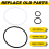 0009608084 Hydraulic High Pressure Filter Seal Kit 8