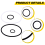 0009608084 Hydraulic High Pressure Filter Seal Kit 9