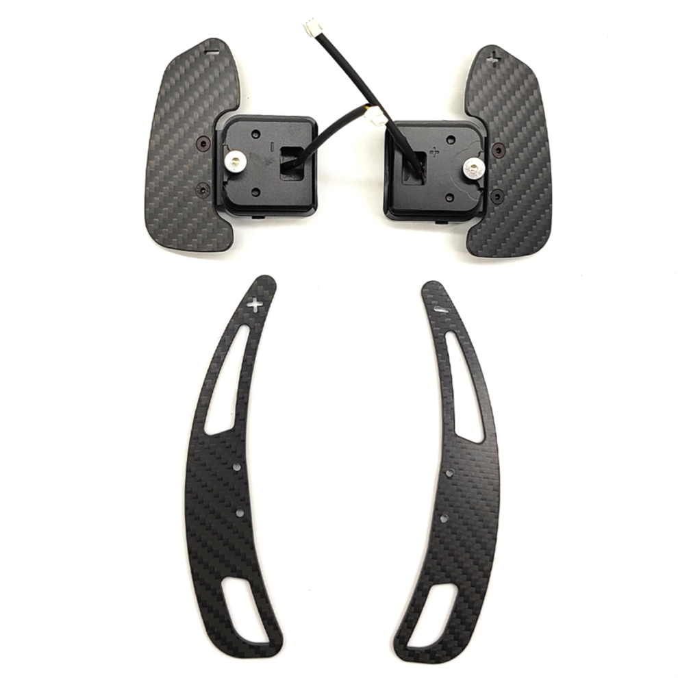 Real Carbon Fiber Magnetic Steering Wheel Shift Pa 4853542294019