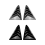 Car Rear Triangular Window Louvers Shutters Blinds 6