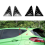 Car Rear Triangular Window Louvers Shutters Blinds 4