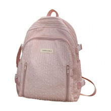 Students Backpack Large Capacity Waterproof Fashion Letter Solid Color Girls Teenage Casual Schoolbag Bookbag School Supplies
