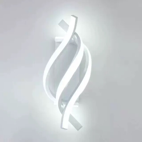 Spiral Modern LED Wall Light, Cool White Light 6000K