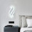 Spiral Modern LED Wall Light, Cool White Light 6000K 4