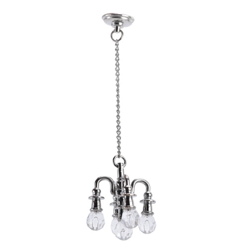 Lampada mini per casa delle bambole in lega d'argento, 3+ anni 1