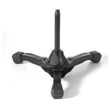 Clarinet Flute Oboe Stand Portable Foldable Tripod Lightweight 0.5kg Non-Slip Rubber Feet Black Yellow Woodwind Holder