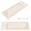 Teclado de silicona naranja con cable USB de 85 teclas para PC 4