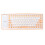 Teclado de silicona naranja con cable USB de 85 teclas para PC 14