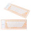 Teclado de silicona naranja con cable USB de 85 teclas para PC 7