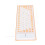 Teclado de silicona naranja con cable USB de 85 teclas para PC 16