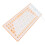 Teclado de silicona naranja con cable USB de 85 teclas para PC 12