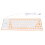 Teclado de silicona naranja con cable USB de 85 teclas para PC 2