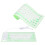Teclado de silicona de 85 teclas verde con cable USB 6