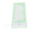 Teclado de silicona de 85 teclas verde con cable USB 4