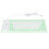 Teclado de silicona de 85 teclas verde con cable USB 2