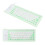 Teclado de silicona de 85 teclas verde con cable USB 5