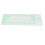 Teclado de silicona de 85 teclas verde con cable USB 13