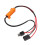 Decoder LED H7 50W 8Ω alloggiamento in alluminio, filo singolo 9