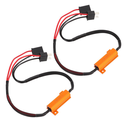 Decoder LED H7 50W 8Ω alloggiamento in alluminio, filo singolo 1