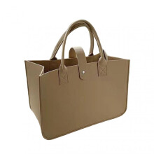 Women Handbag Portable Handle Solid Color Large Capacity Rectangle Gift Thickened Felt Ladies Tote Bag Purse Daily Life
