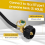 Propane Refill Adapter Hose Extension with Gauge a 6