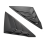 Rear Side Window Louvers Triangular Glass Blinds f 2