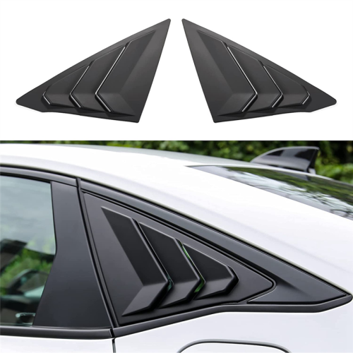 Rear Side Window Louvers Triangular Glass Blinds f 2